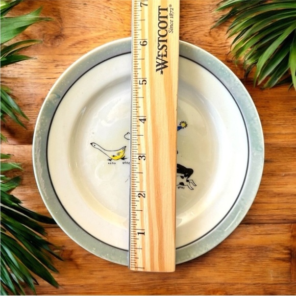 VINTAGE Hand-Painted Kids Dish Set - Duck, Dog, & Child Design - Made in Japan - Picture 11 of 14